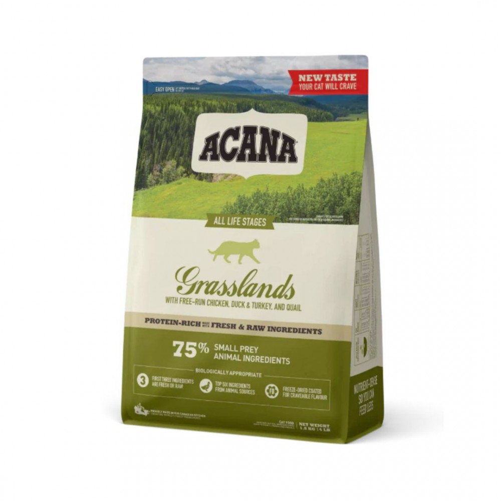 ACANA CAT 1.8KG GRASSLANDS DRY CAT FOOD image 2