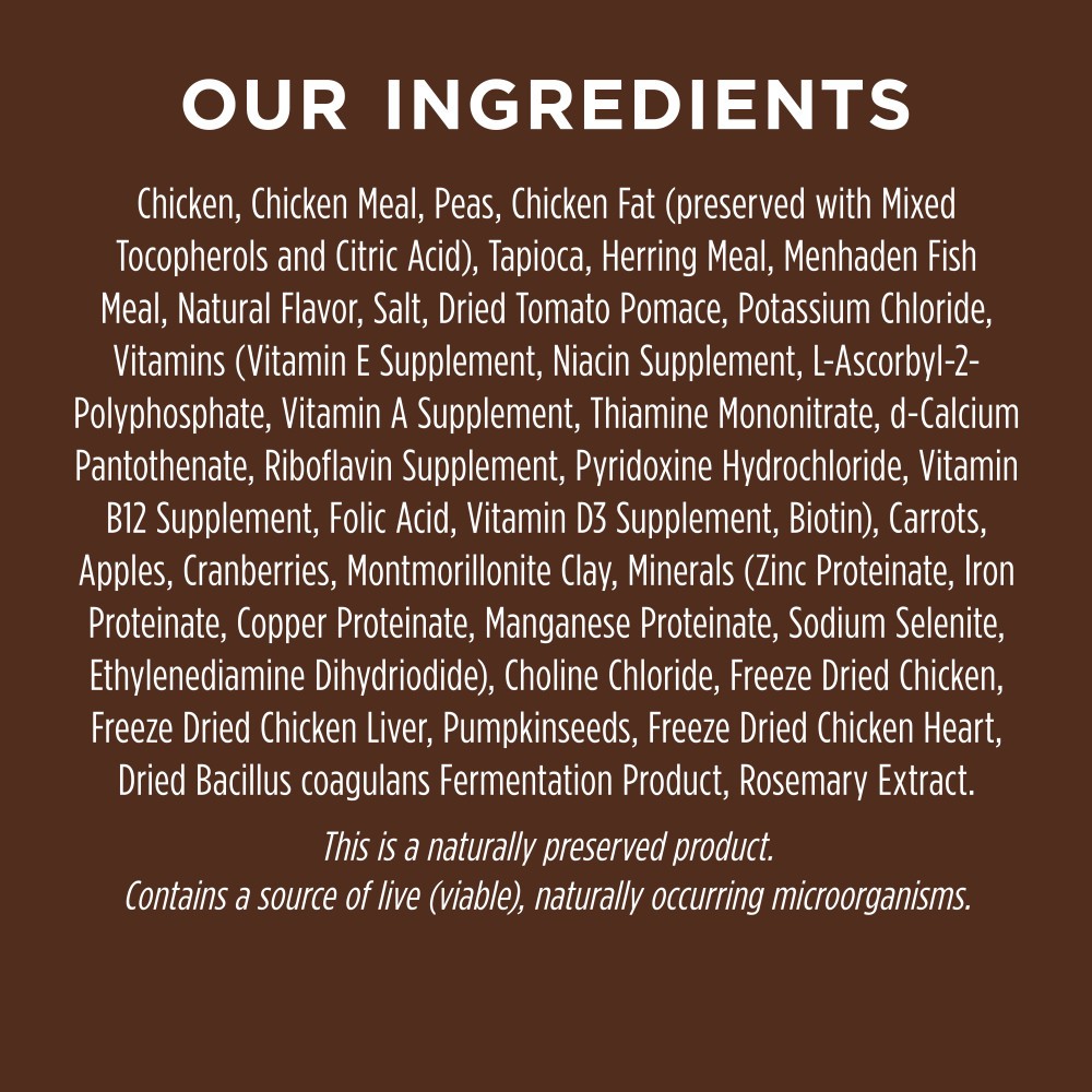 INSTINCT DOG ORIGINAL 1.8KG (4LB) GRAIN FREE RECIPE WITH REAL CHICKEN DRY DOG FOOD image 8