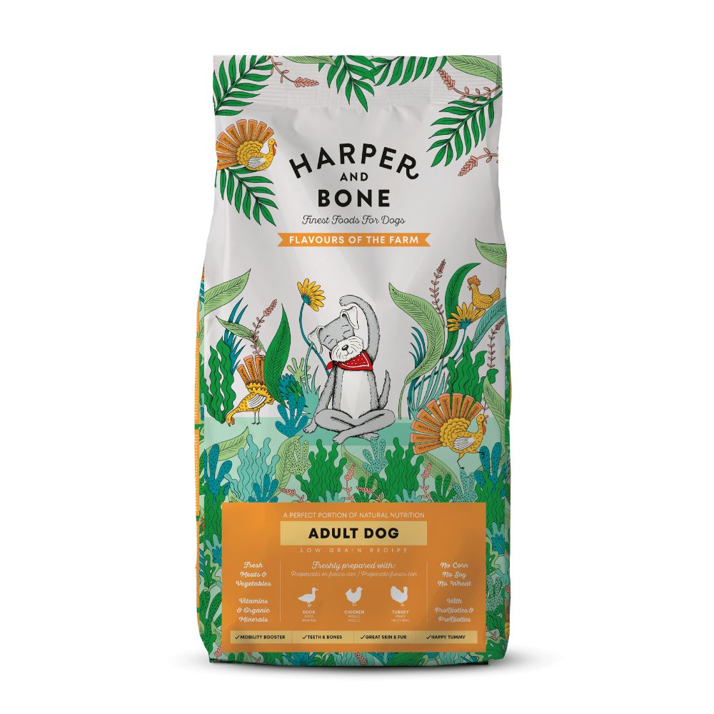 HARPER AND BONE DOG FLAVOURS OF THE FARM ADULT DOG MEDIUM AND LARGE BREEDS DRY DOG FOOD image 2