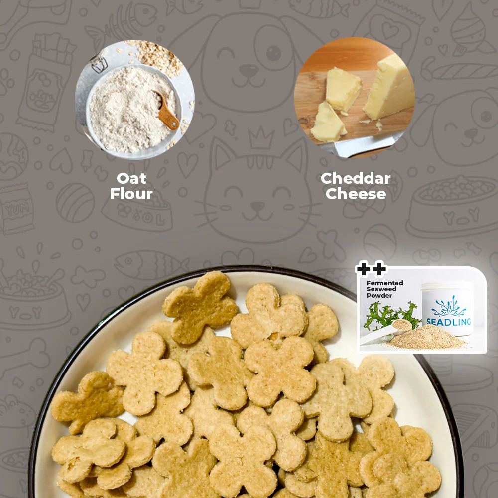 BARKERY OVEN DOG BISCUIT 180G CALCIUM BOOST OATS & CHEDDAR DOG SNACK image 2