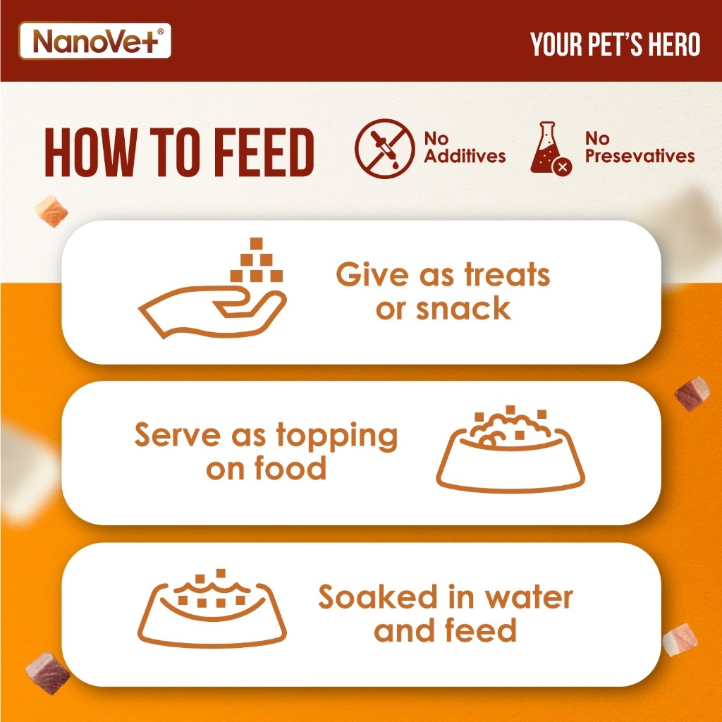 NANOVET FREEZE DRIED CHICKEN 200G CAT & DOG TREATS image 5