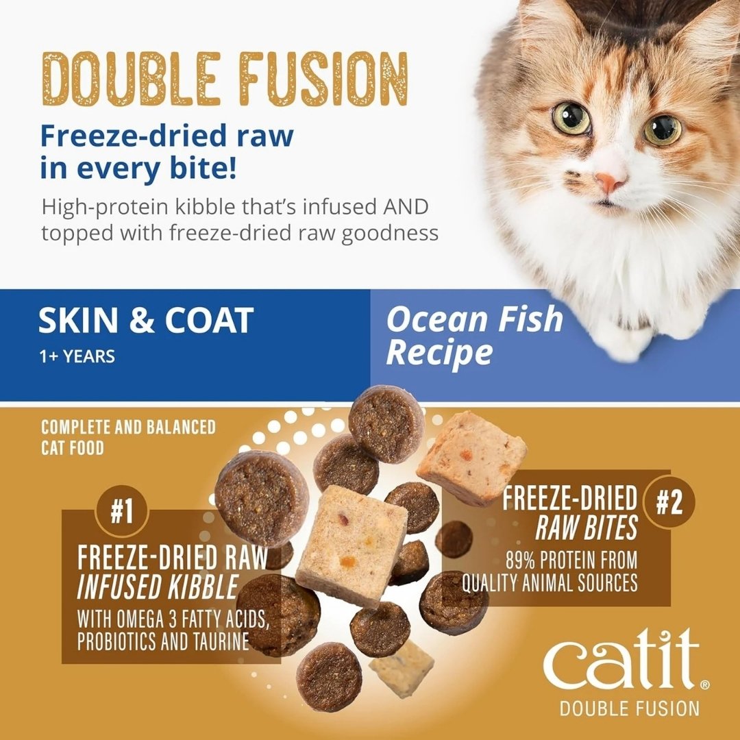 CATIT RECIPES DOUBLE FUSION 1.8KG SKIN COAT DRY CAT FOOD image 3