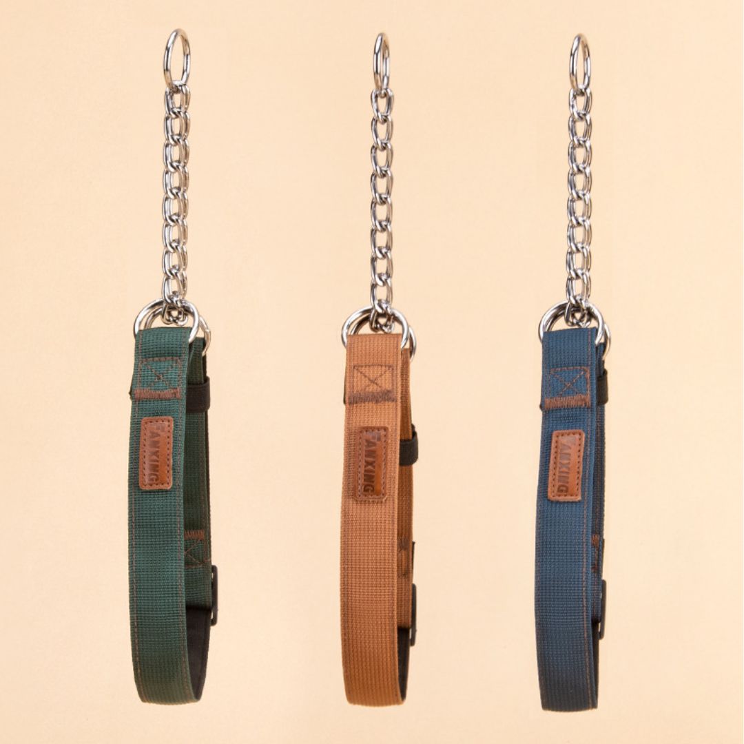 FAN XING METAL P CHAIN DOG COLLAR BLUE L image 2