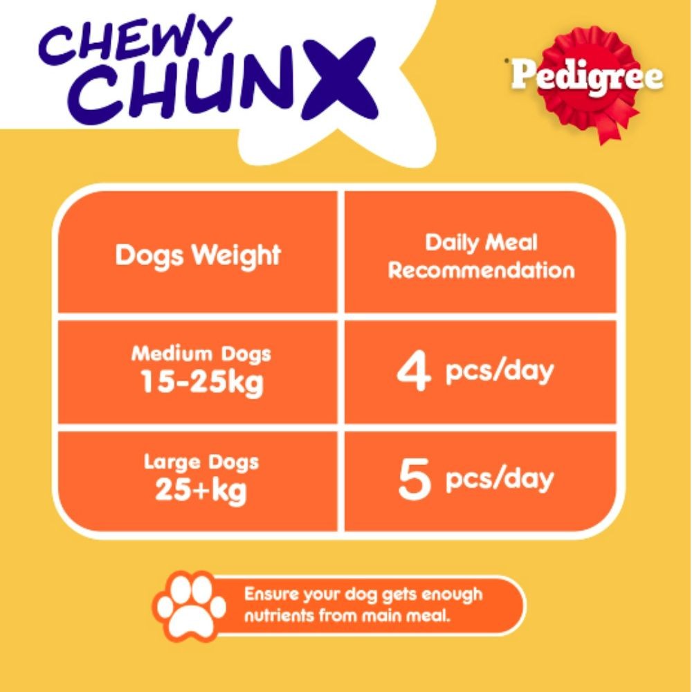 PEDIGREE DENTASTIX CHEWY CHUNX MAXI 68G DENTAL TREAT image 5