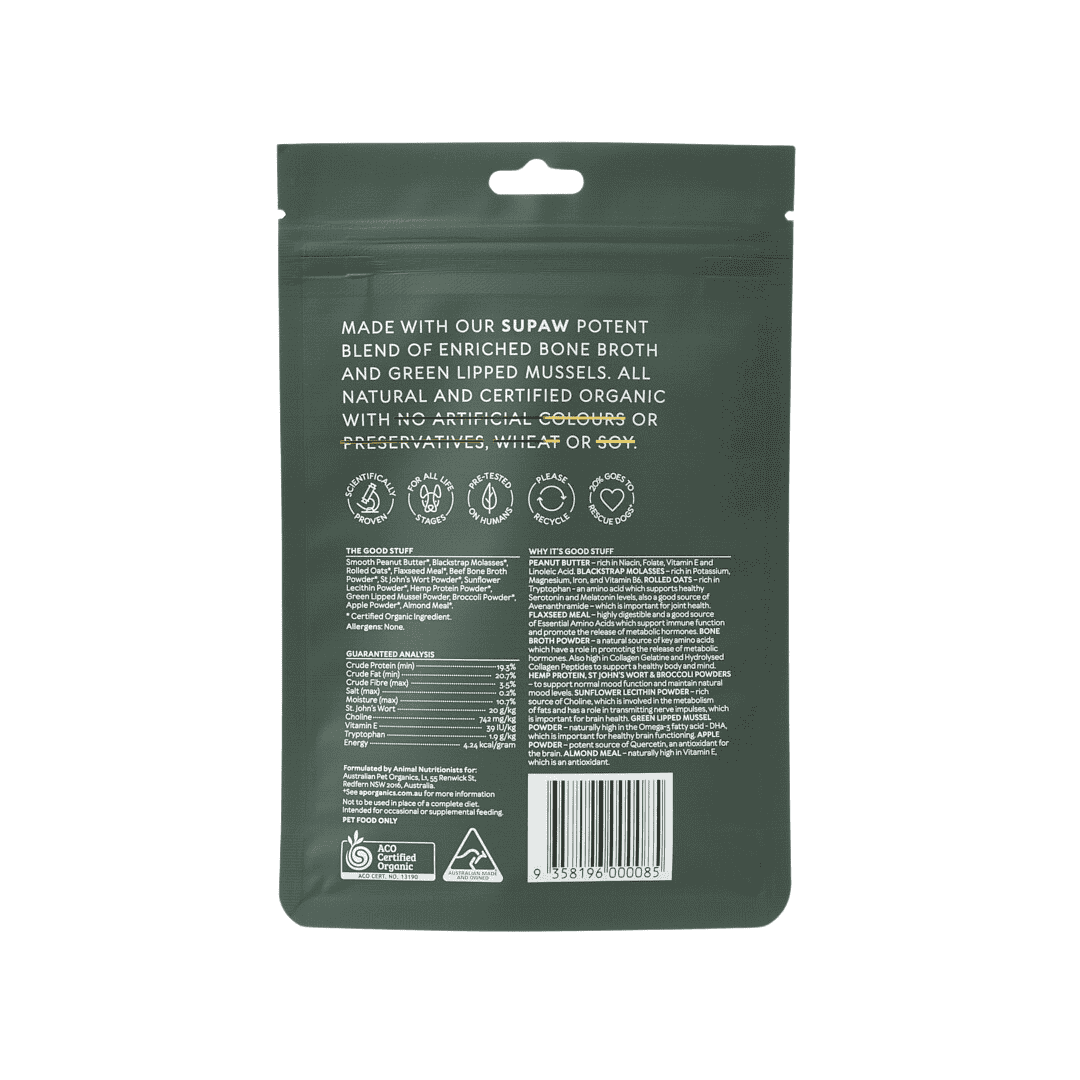 AUSTRALIAN PET ORGANICS RAW PET TREATS FOR CALM SUPPORT 150G DOG TREAT image 2