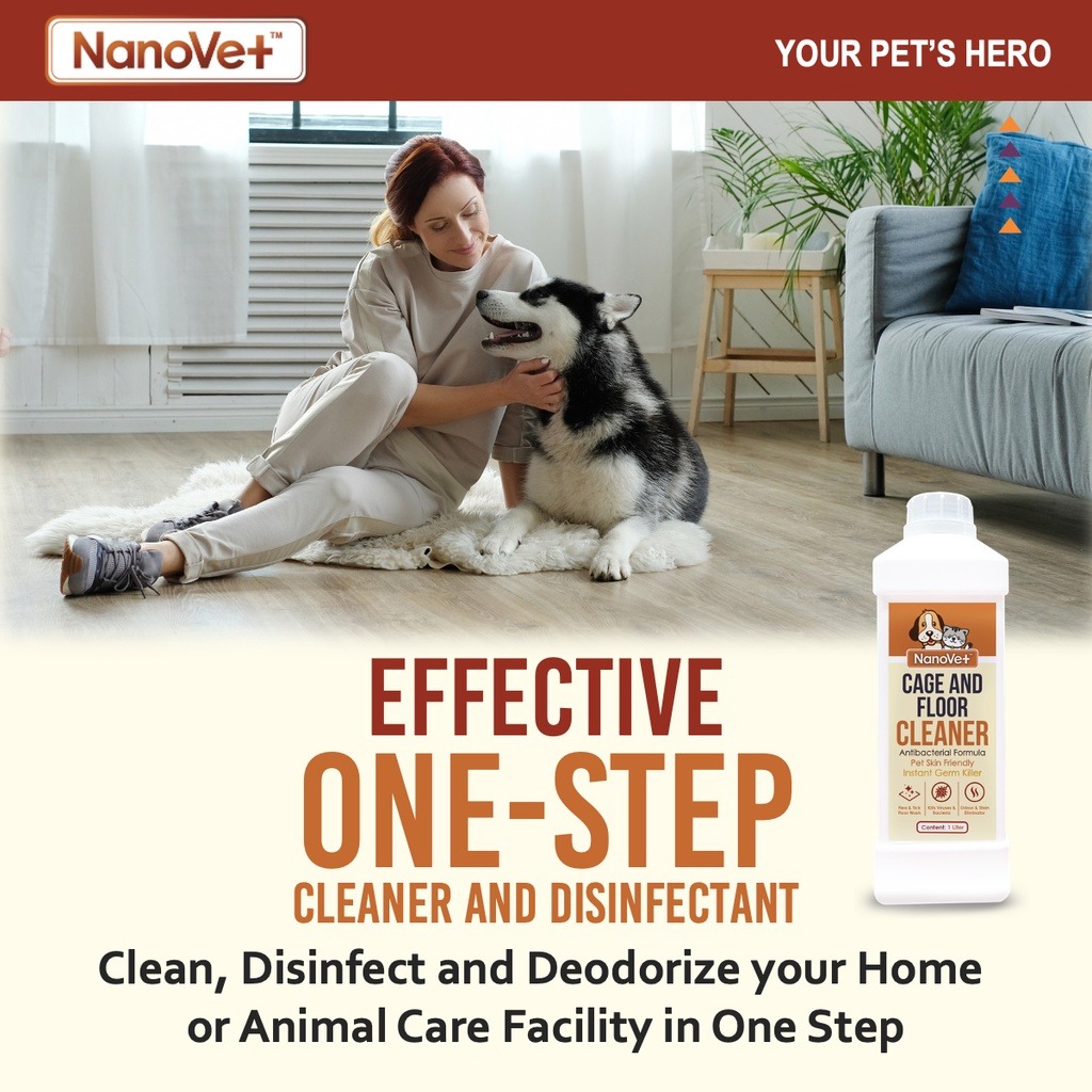 NANOVET PET CAGE & FLOOR CLEANER 1L image 3