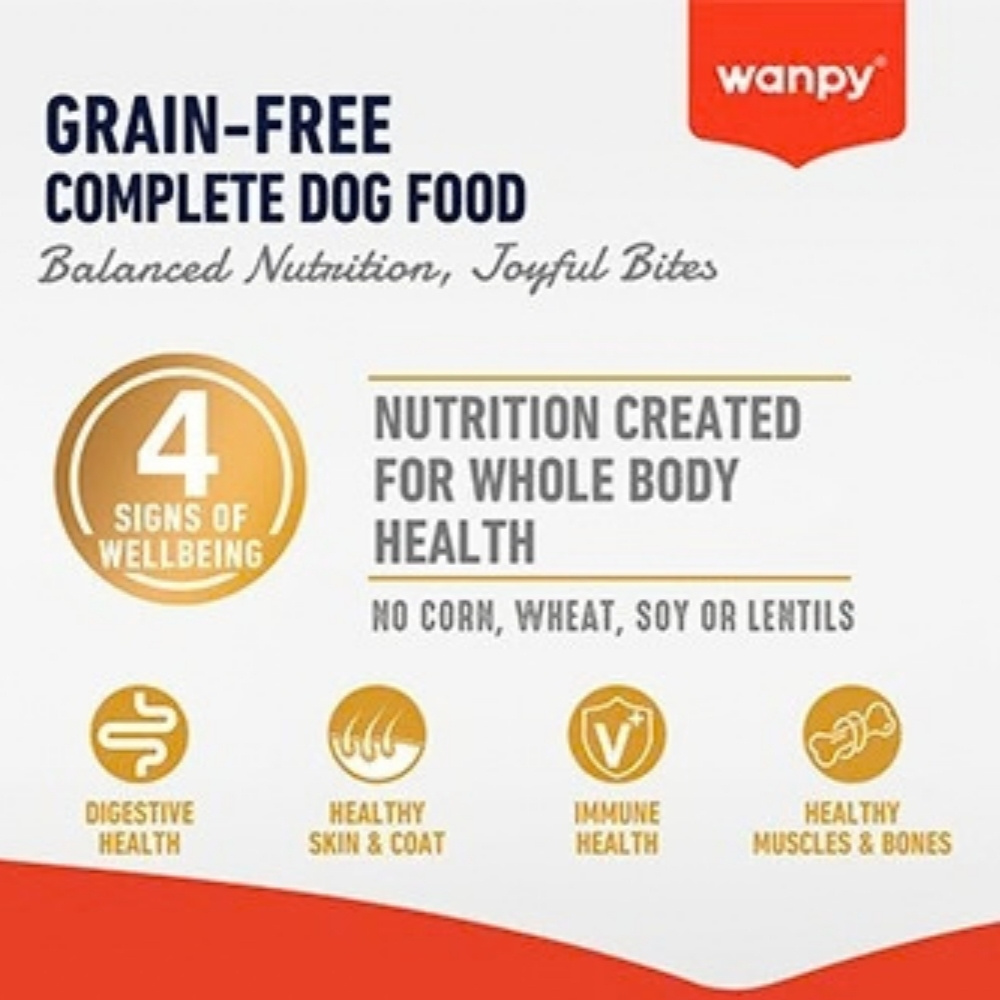 WANPY DOG 1.5KG GRAIN FREE LAMB RECIPE DRY DOG FOOD image 3