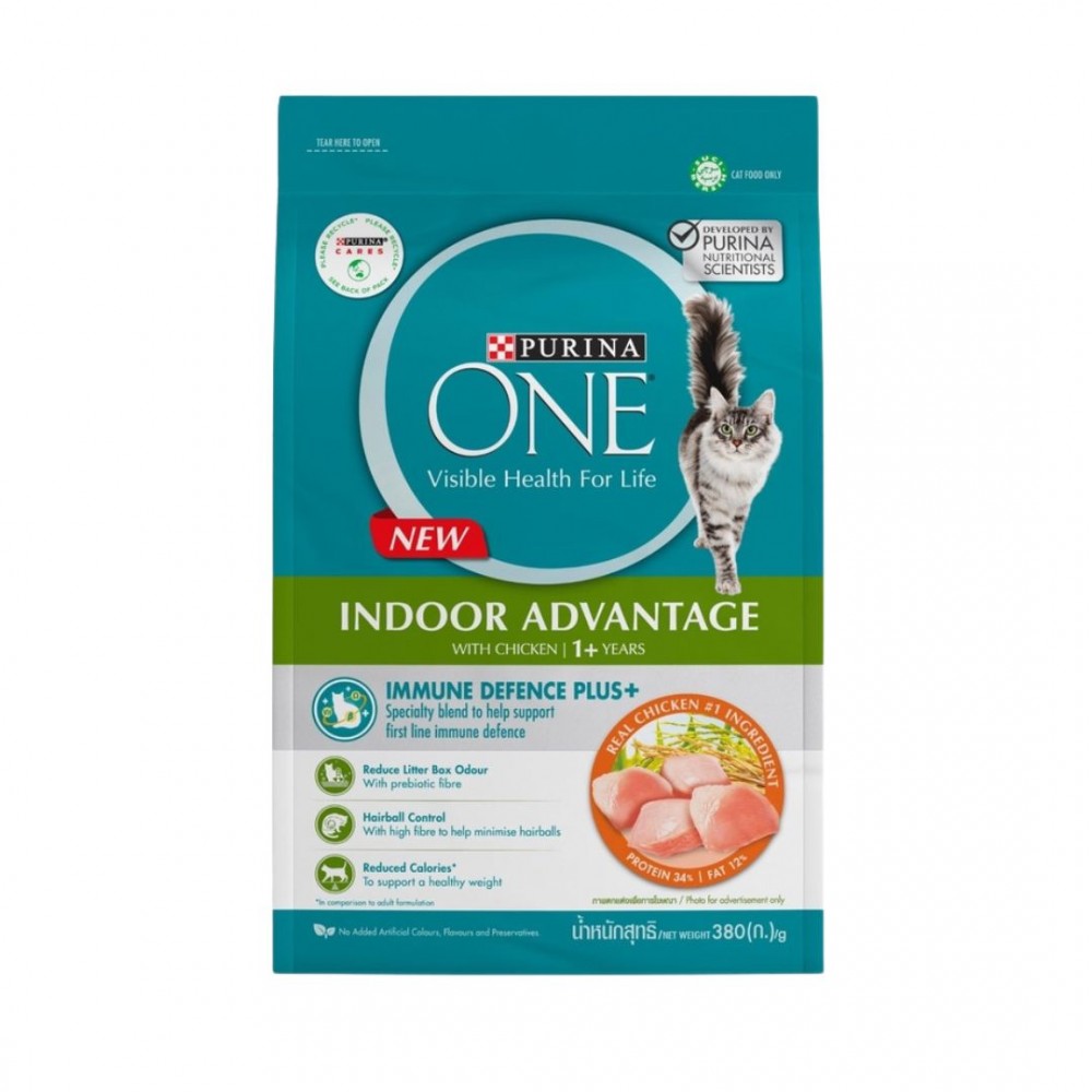 PURINA ONE CAT 380G INDOOR ADVANTAGE WITH CHICKEN DRY CAT FOOD image 2