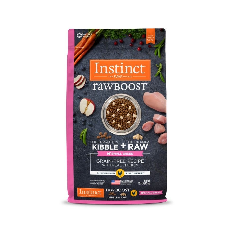 INSTINCT DOG RAW BOOST 4.5KG (10LB) SMALL BREED GRAIN FREE RECIPE WITH REAL CHICKEN DRY DOG FOOD image 2