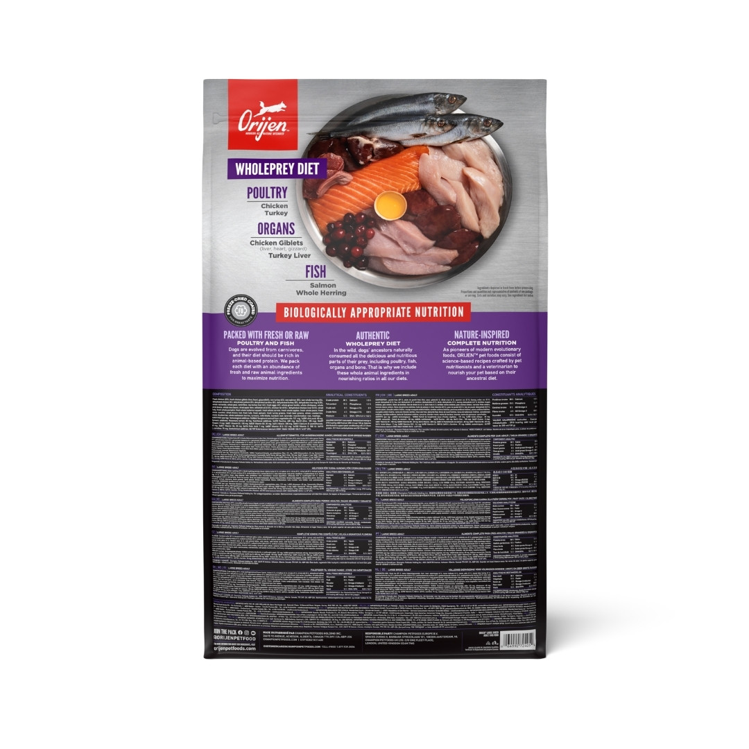 ORIJEN DOG 11.4KG ADULT LARGE BREED DRY DOG FOOD image 2