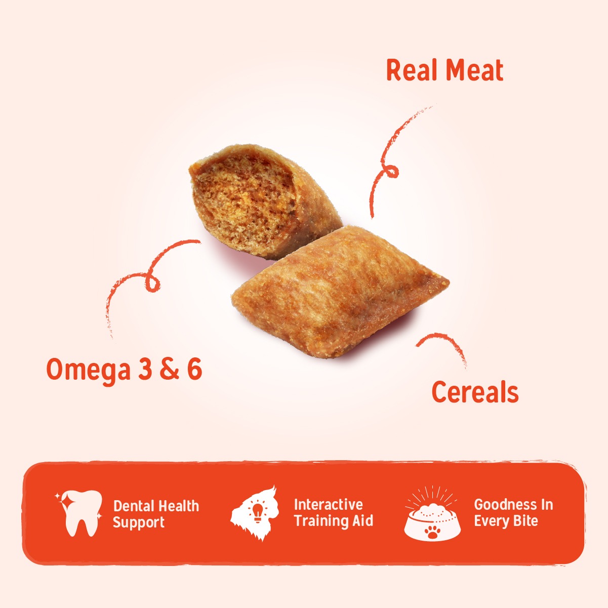 PRODIET TREATZZ 80G CENTRE FILLED BISCUITS TURKEY CAT SNACK image 3
