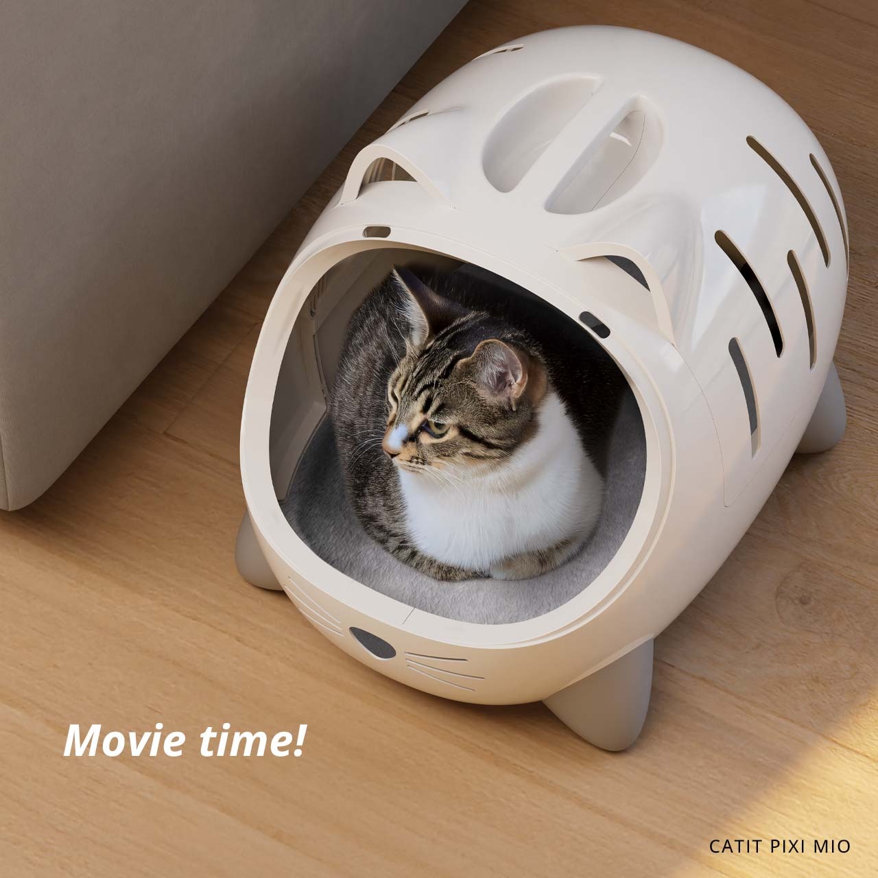 CATIT PIXI MIO CARRIER WHITE 52X35X39CM image 7