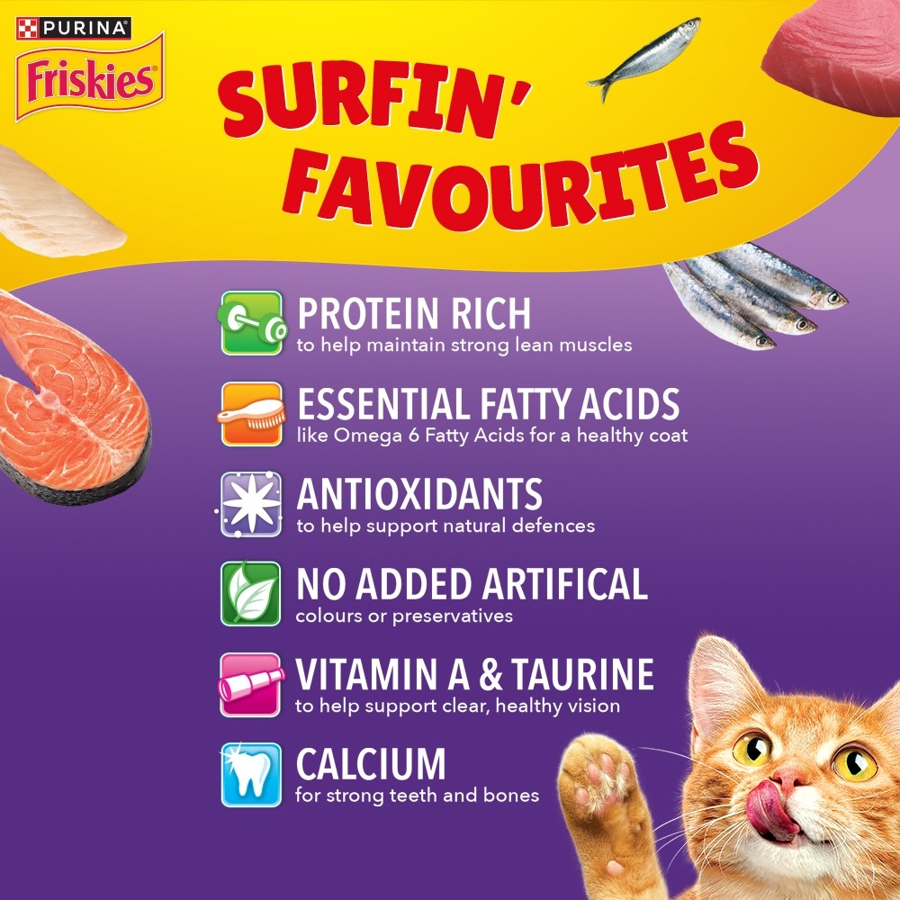 FRISKIES 2.5KG ADULT SURFIN FAVOURITES DRY CAT FOOD image 6