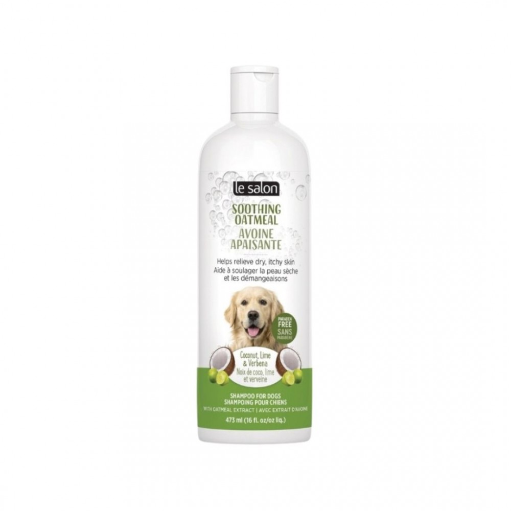 LE SALON DOG 473ML SOOTHING OATMEAL SHAMPOO COCONUT-LIME VERBENA SCENT image 2