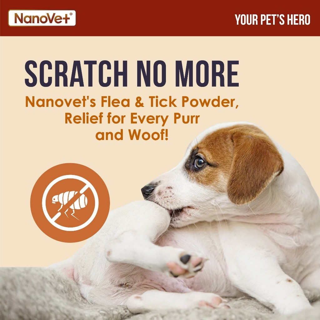 NANOVET FLEA & TICK POWDER 80G image 3