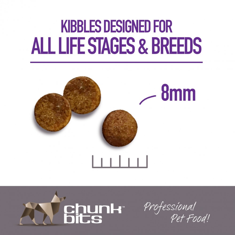 CHUNKBITS DOG 4KG HOLISTIC 26 LAMB, CRANBERRIES & DUCK DRY DOG FOOD image 4