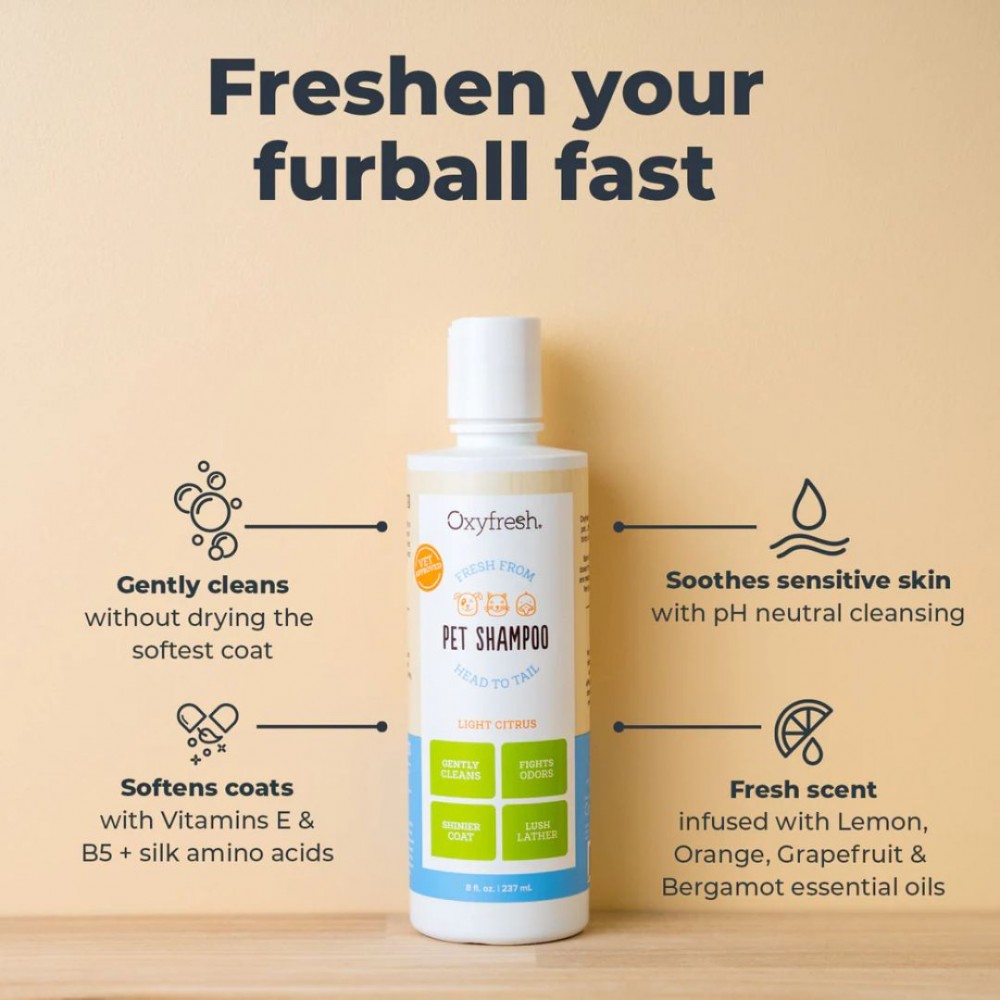 OXYFRESH 237ML / 8OZ PET SHAMPOO image 2
