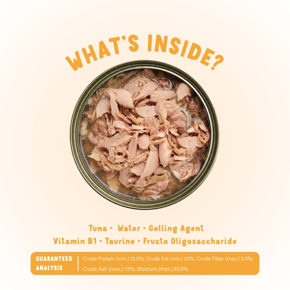 PETS JOURNEY BEGINNINGS 80G TUNA IN JELLY WET CANNED CAT FOOD image 3