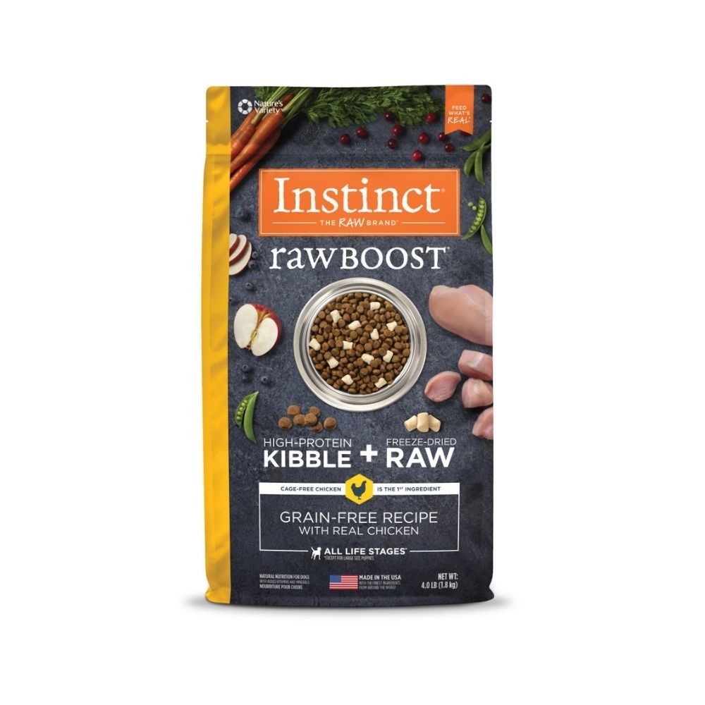 INSTINCT DOG RAW BOOST 1.8KG (4LB) GRAIN FREE RECIPE WITH REAL CHICKEN DRY DOG FOOD image 2