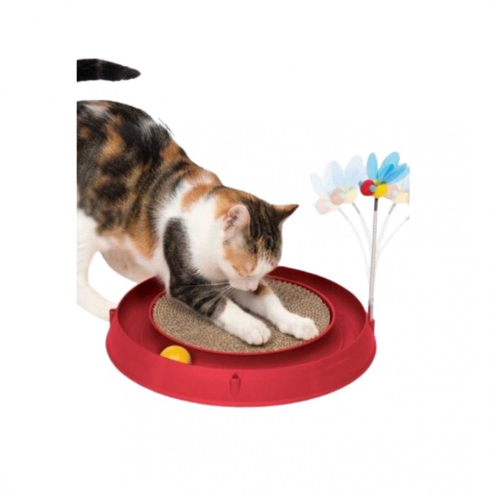 CATIT PLAY 3 IN 1 CIRCUIT BALL WITH SCRATCH PAD image 2