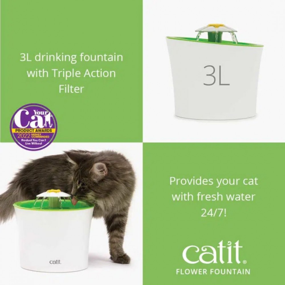 CATIT 2.0 FLOWER DRINKING FOUNTAIN 3L image 4