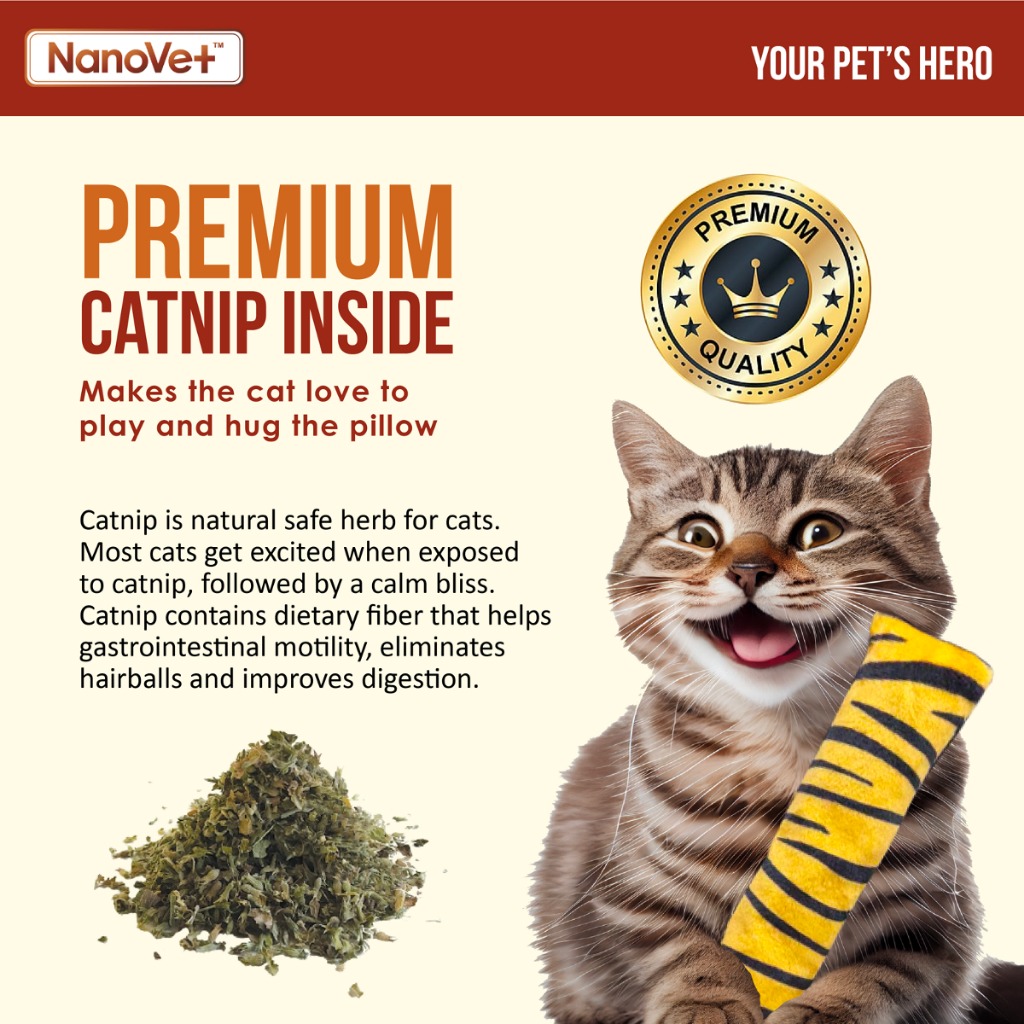 NANOVET CATNIP SOFT PILLOW image 3