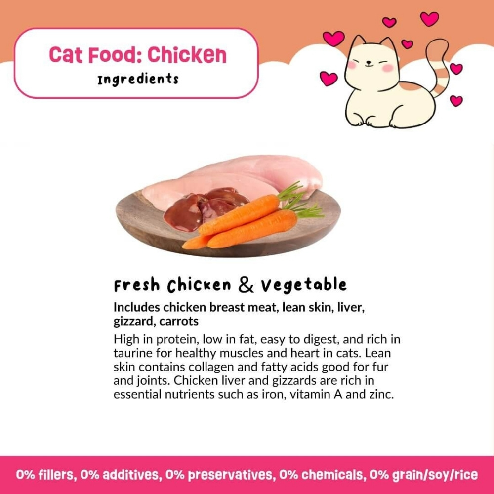 PETCHEF CAT 100G CHICKEN RECIPE COOKED CAT FOOD image 3