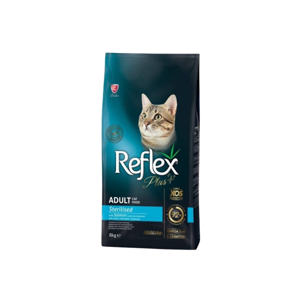 REFLEX PLUS CAT 8KG STERILISED SALMON DRY CAT FOOD image 2