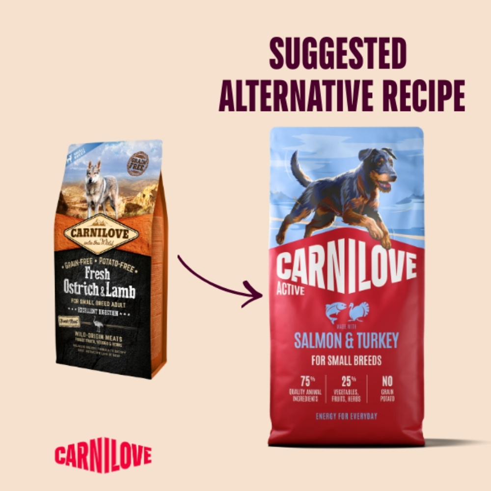 CARNILOVE DOG 1.5KG SALMON & TURKEY ADULT SMALL BREED DRY DOG FOOD image 4
