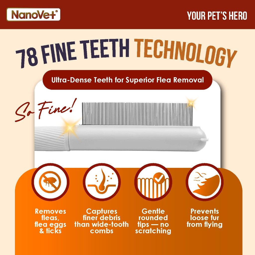 NANOVET FLEA & TICK COMB image 4