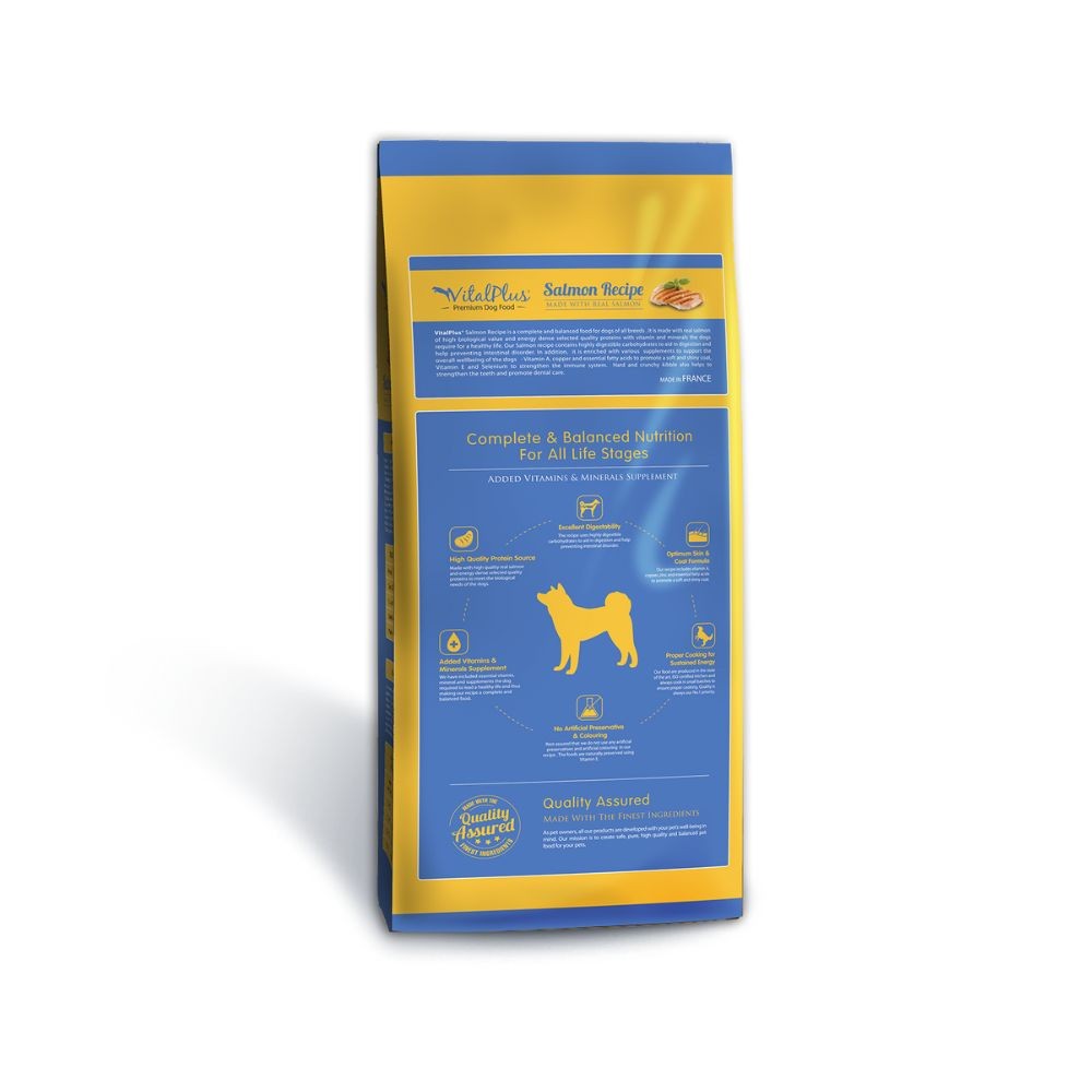 VITALPLUS DOG SALMON RECIPE 18KG DRY DOG FOOD image 2