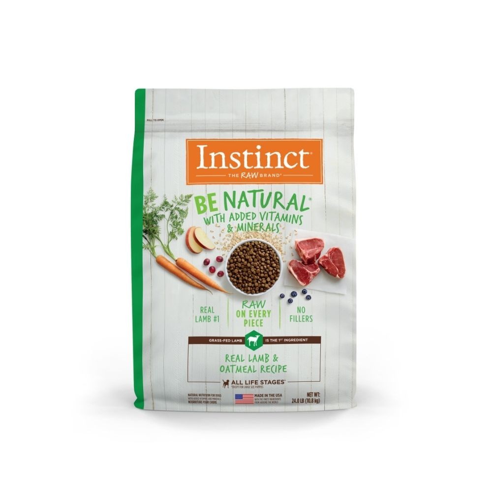 INSTINCT DOG BE NATURAL 10.8KG (24LB) REAL LAMB & OATMEAL RECIPE DRY DOG FOOD image 2