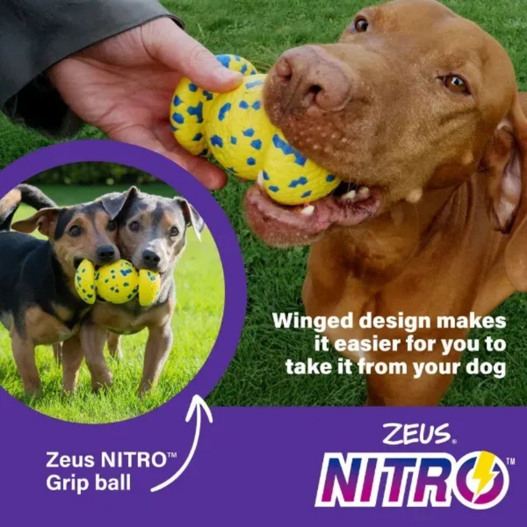 ZEUS DOG NITRO WEIGHTED GRIP BALL 12.4CM image 2