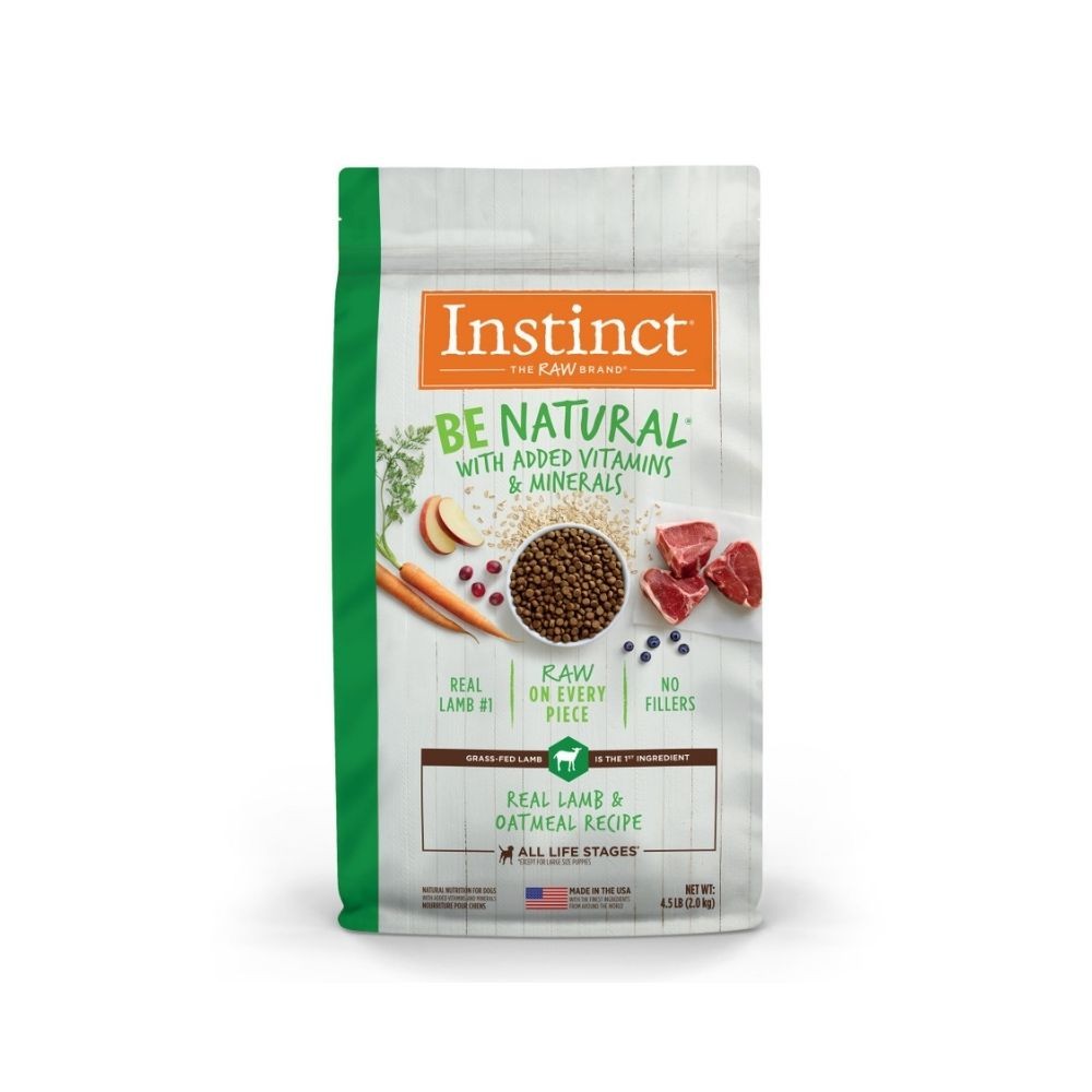 INSTINCT DOG BE NATURAL 2KG (4.5LB) REAL LAMB & OATMEAL RECIPE DRY DOG FOOD image 2