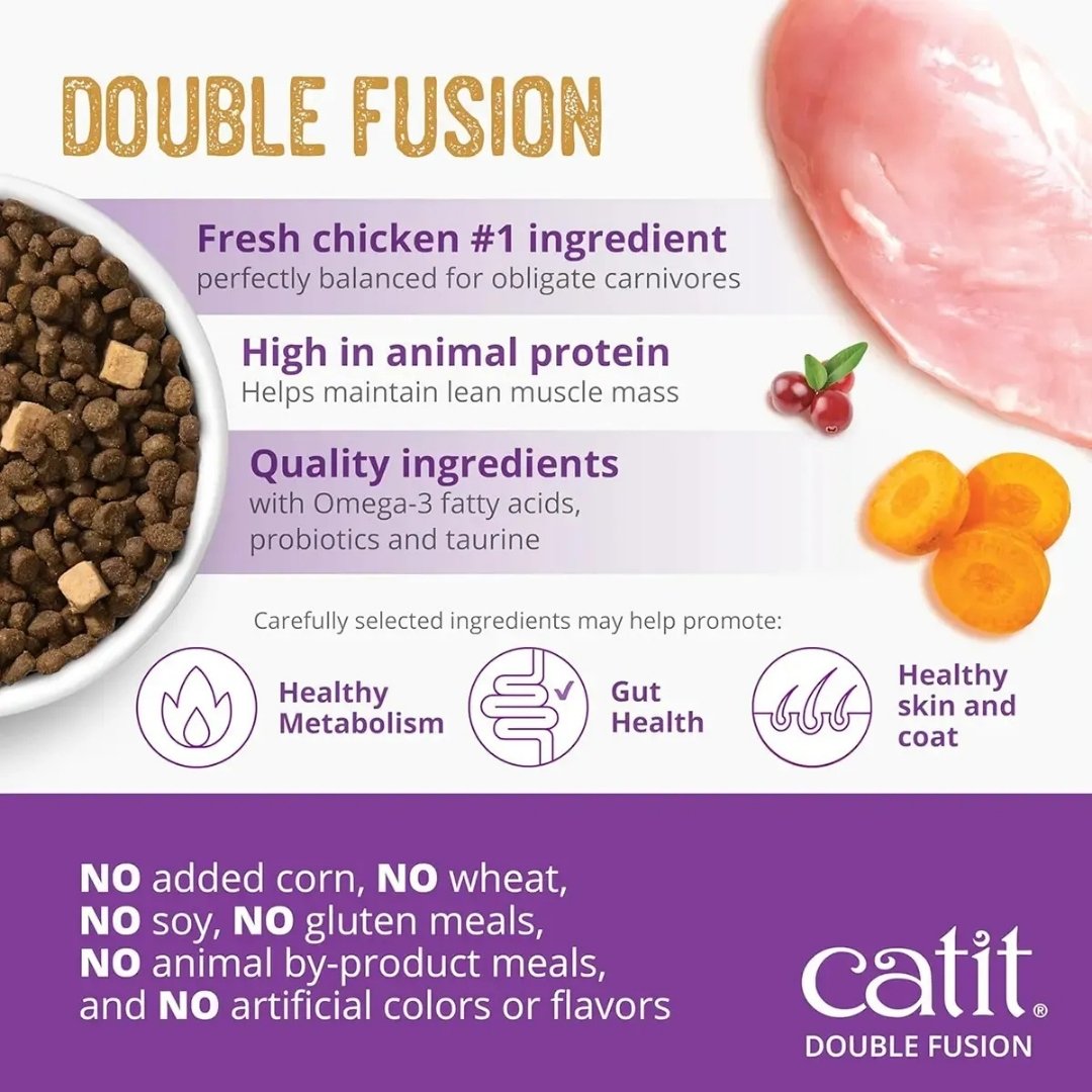 CATIT RECIPES DOUBLE FUSION 1.8KG INDOOR CAT DRY CAT FOOD image 4