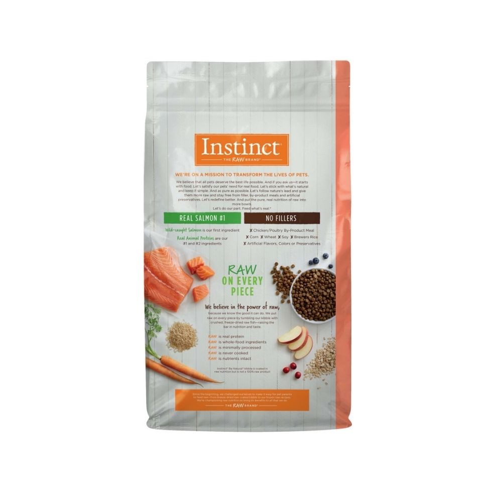 INSTINCT DOG BE NATURAL 2KG (4.5LB) REAL SALMON & BROWN RICE RECIPE DRY DOG FOOD image 3