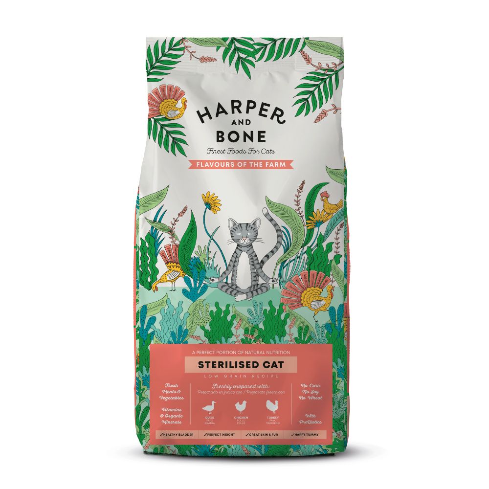 HARPER AND BONE CAT FLAVOURS OF THE FARM STERILISED DRY CAT FOOD image 2