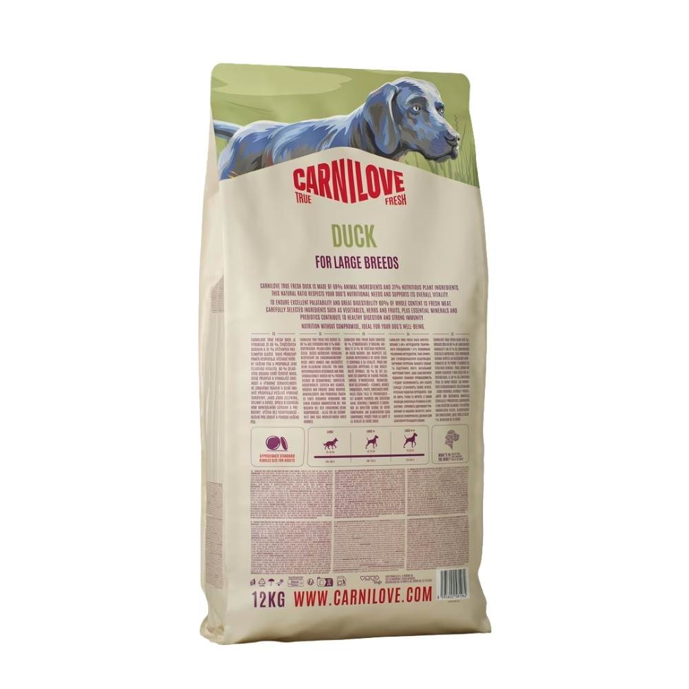 CARNILOVE DOG 12KG DUCK ADULT LARGE BREED DRY DOG FOOD image 2