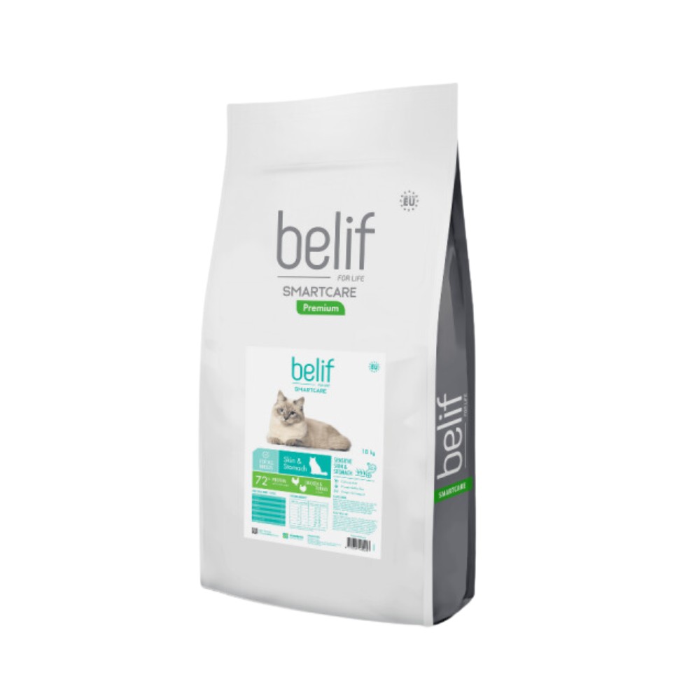 BELIF CAT SMARTCARE SENSITIVE SKIN & STOMACH DRY CAT FOOD image 2