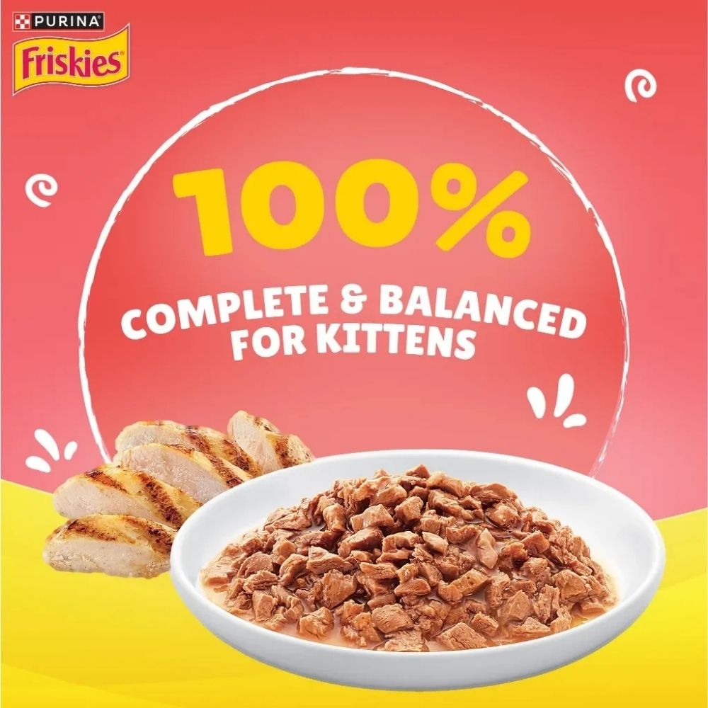 FRISKIES 70G KITTEN GRAVY CHICKEN POUCH WET CAT FOOD image 4