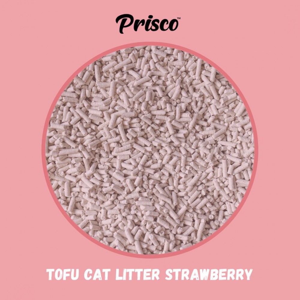 PRISCO 7L STRAWBERRY TOFU CAT LITTER image 3