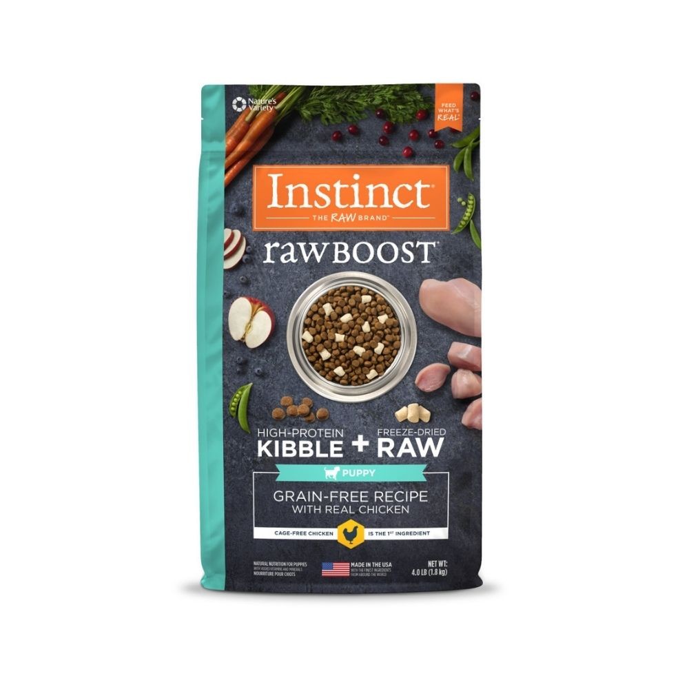 INSTINCT DOG RAW BOOST 1.8KG (4LB) PUPPY GRAIN FREE RECIPE WITH REAL CHICKEN DRY DOG FOOD image 3