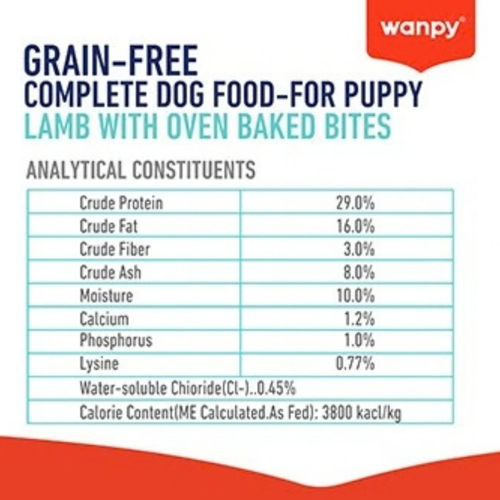 WANPY DOG 1.5KG GRAIN FREE LAMB RECIPE PUPPY DRY DOG FOOD image 5