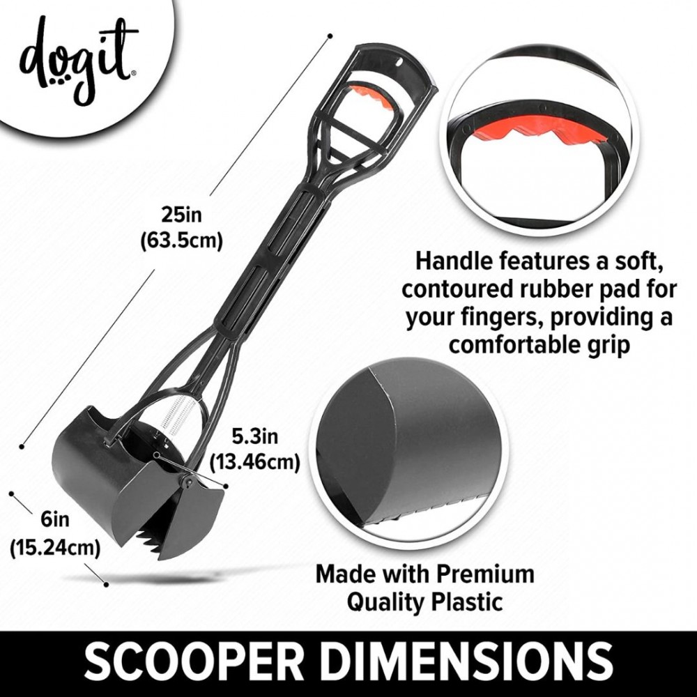 DOGIT WASTE JAW SCOOPER GRASS (64CM 25.5IN) image 4