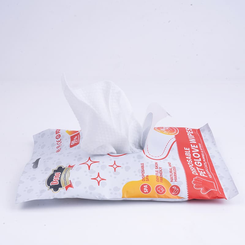 DONO DISPOSABLE PET GLOVE WIPES 6PCS image 3