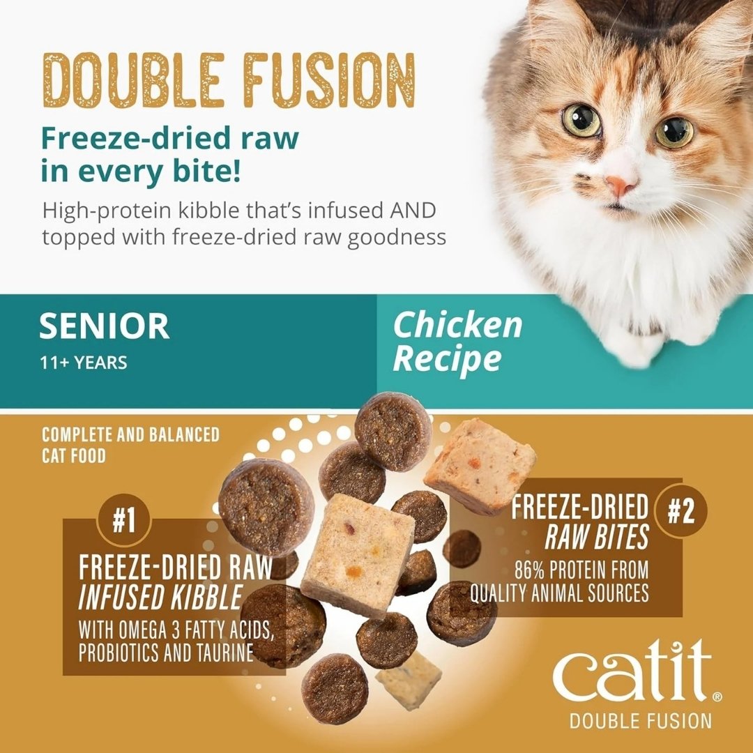 CATIT RECIPES DOUBLE FUSION 1.8KG SENIOR CAT DRY CAT FOOD image 4