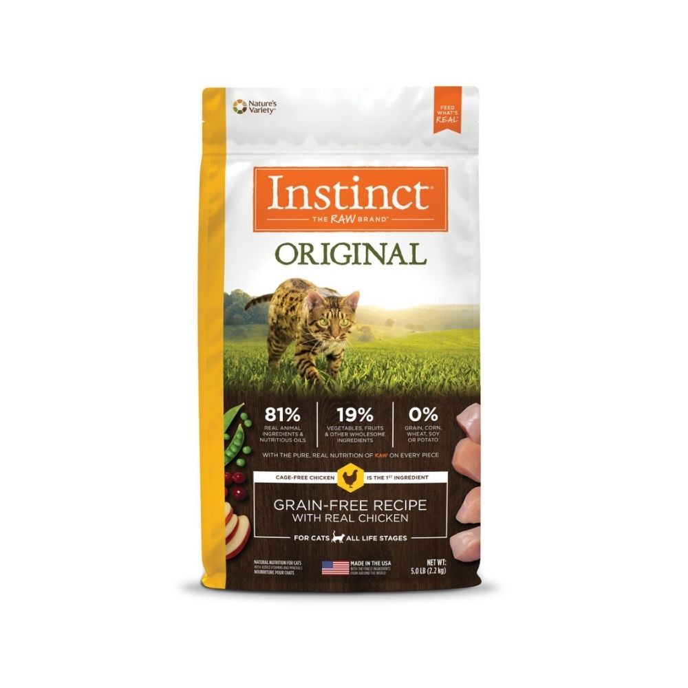 INSTINCT CAT ORIGINAL 2.2KG (5LB) GRAIN FREE RECIPE WITH REAL CHICKEN DRY CAT FOOD image 2