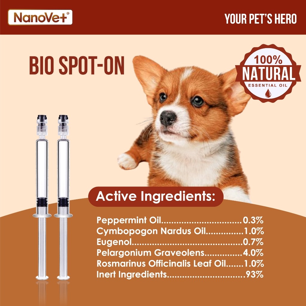 NANOVET SPOT-ON FLEA & TICK TREATMENT FOR DOG (2-10KG) image 5