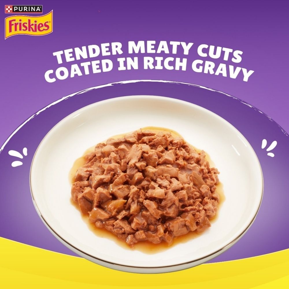 FRISKIES 70G ADULT GRAVY TUNA POUCH WET CAT FOOD image 4