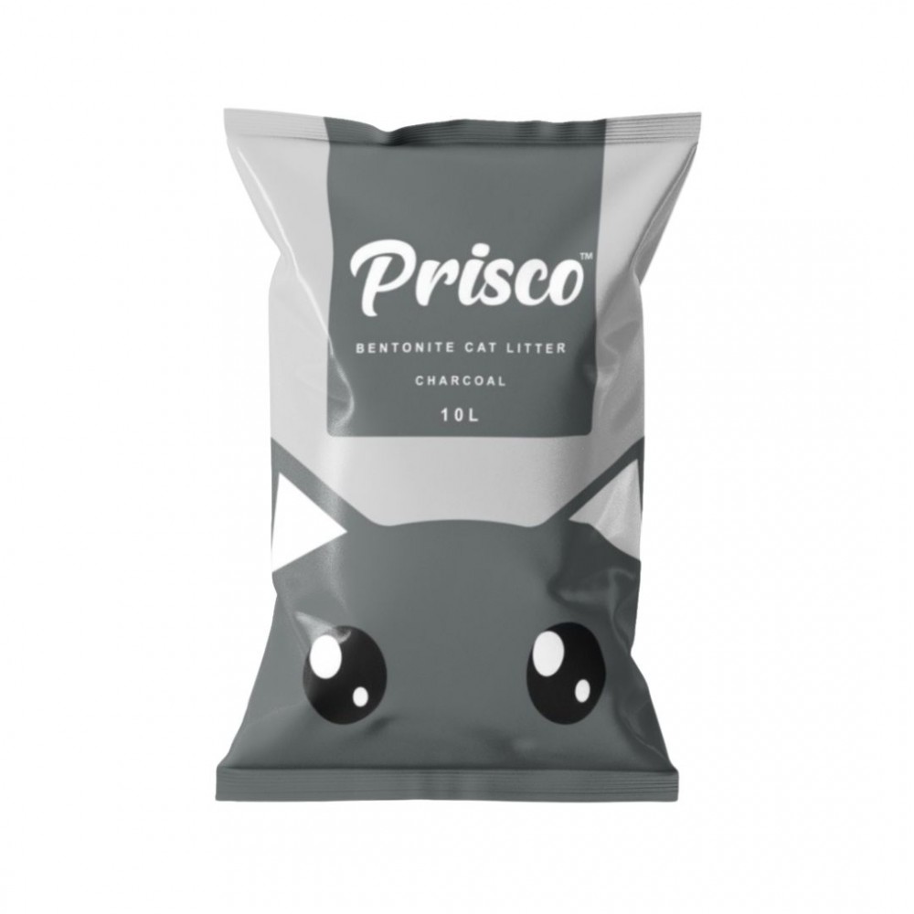 PRISCO 10L CHARCOAL BENTONITE CAT LITTER image 2